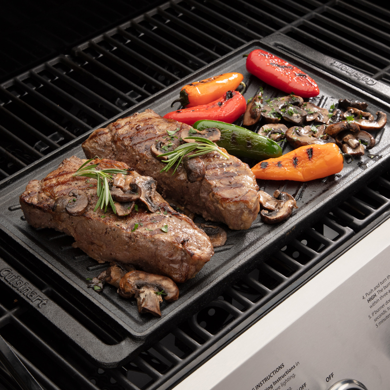 Reversible Cast Iron Grill/Griddle Plate - Image 7