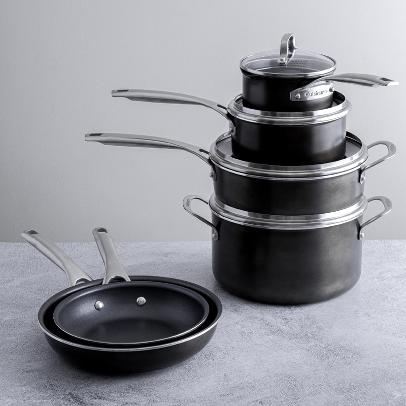 10-Piece Green Gourmet Pro Aluminum Cookware Set - Image 6