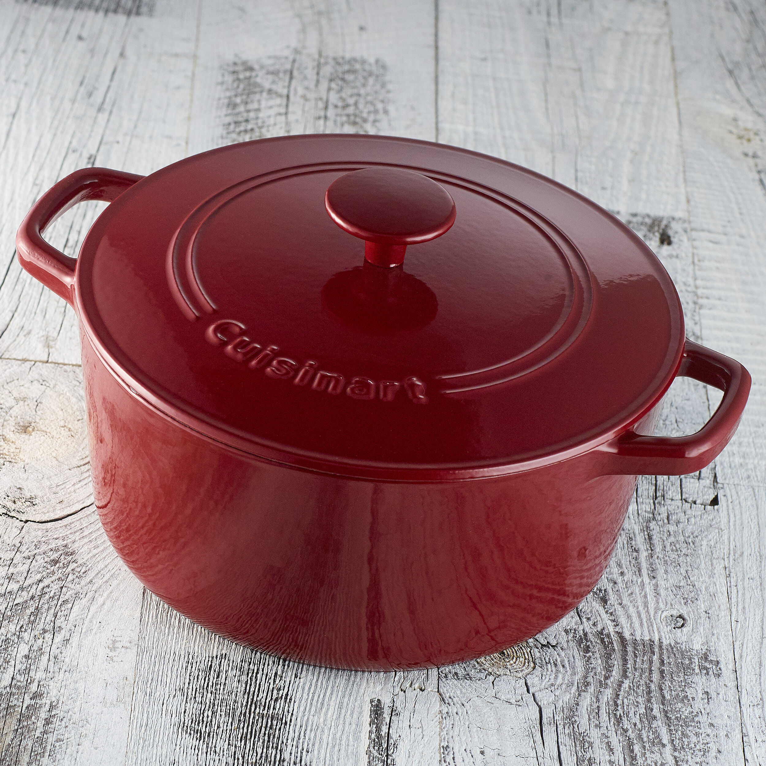 Cuisinart Chef’s Classic Enameled Cast Iron Cookware 5 Quart Round Covered Casserole
