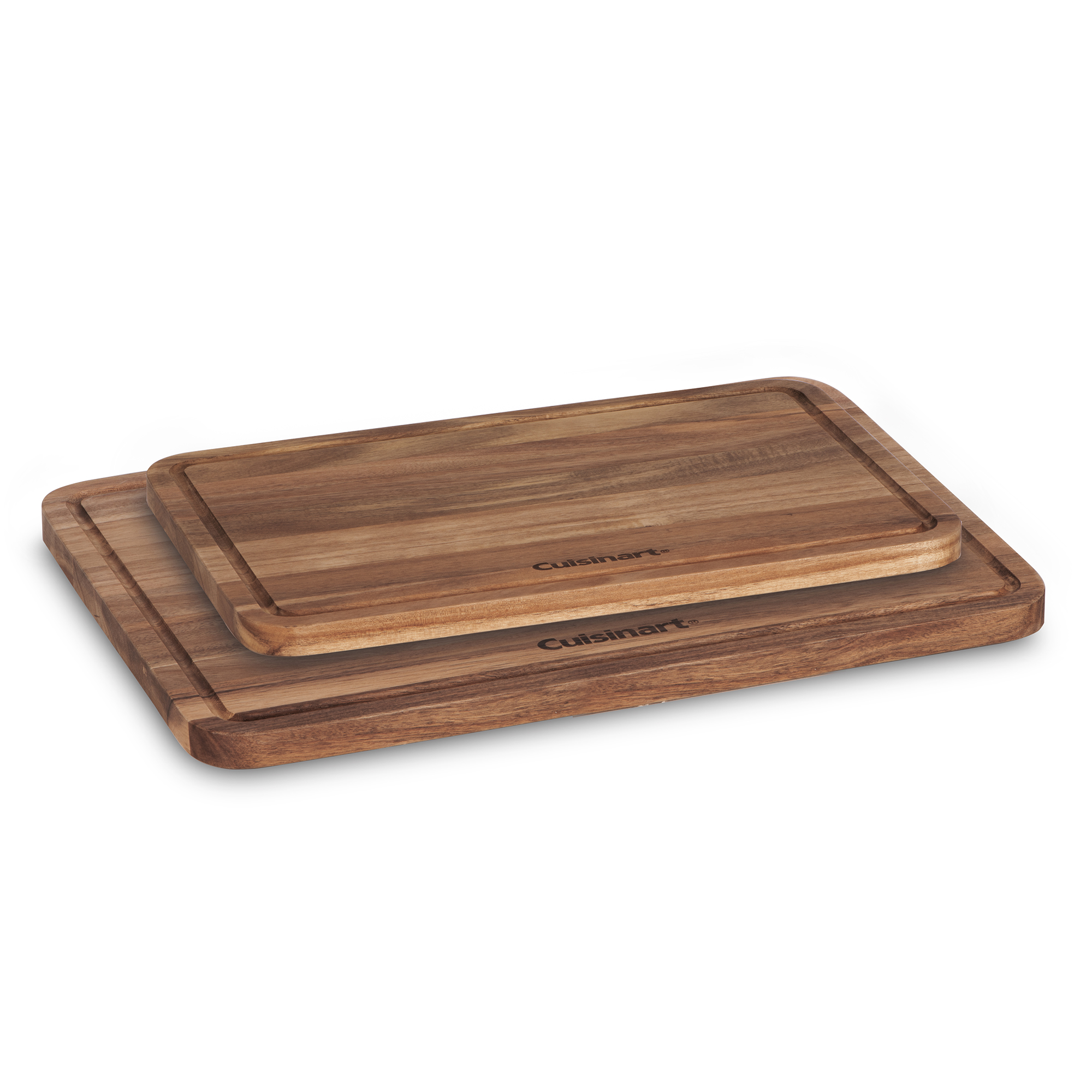 17 x 12 in and 15 x 10 in Acacia Cutting Board Set - Image 2