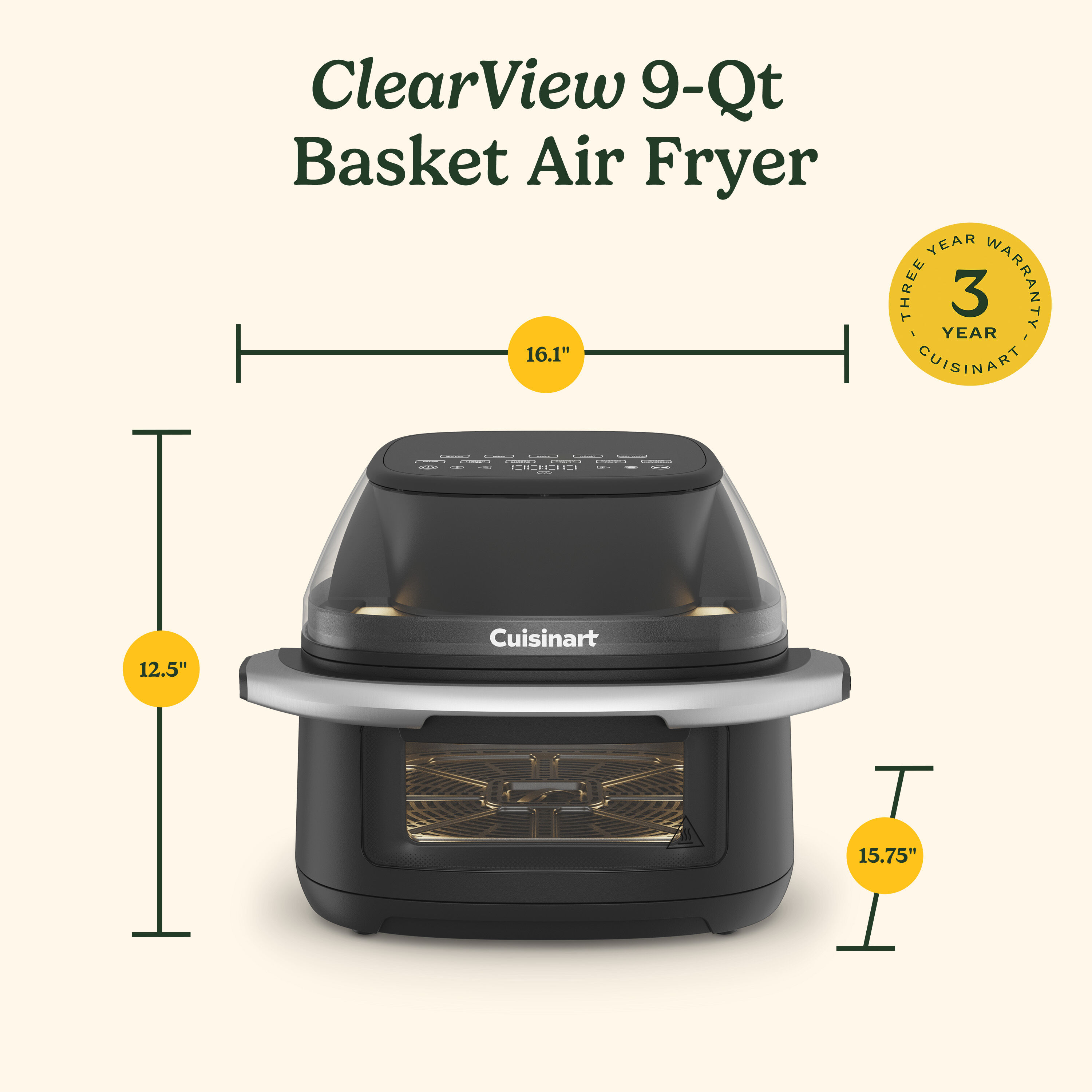 Clear 9-Quart Air Fryer — Can - Image 10