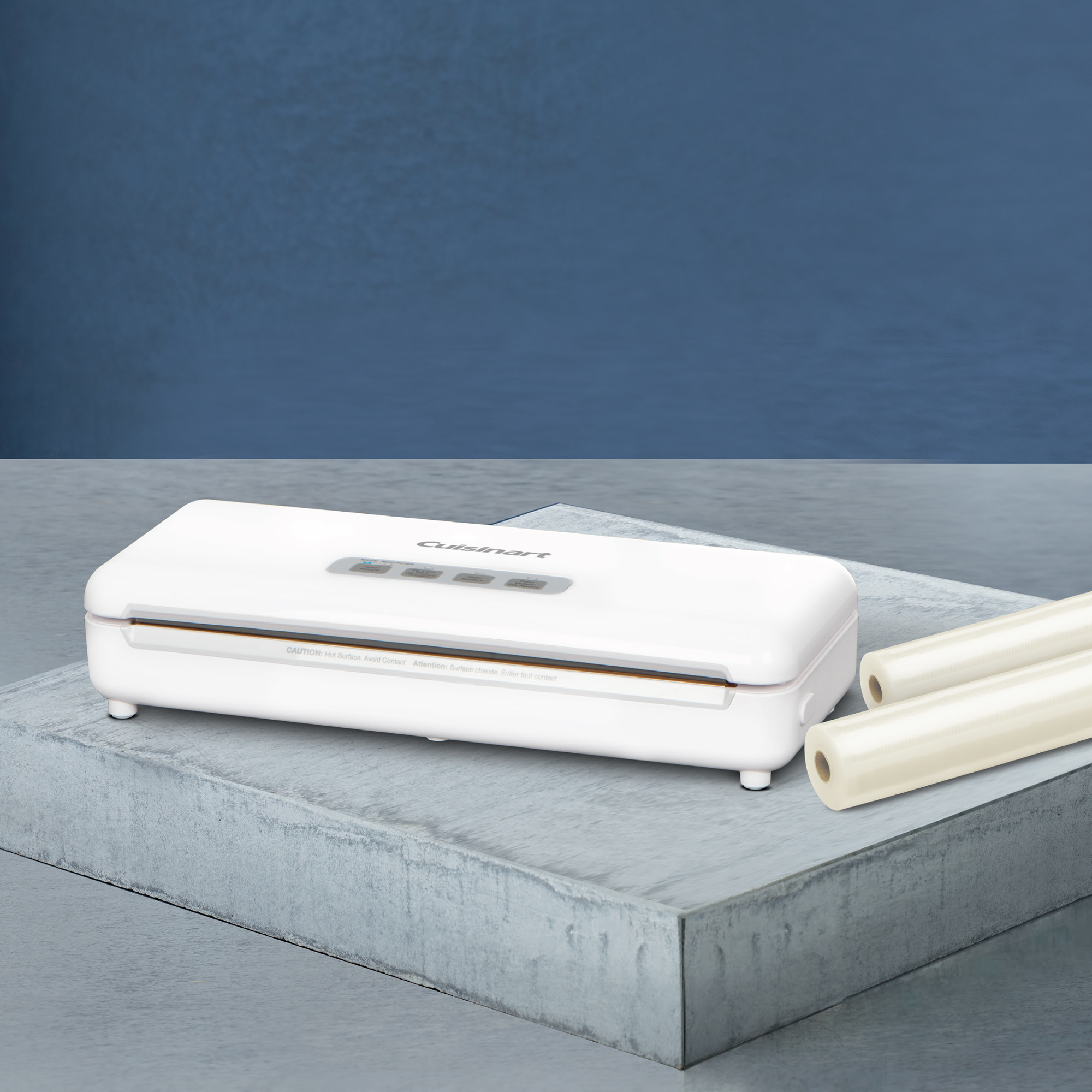 Vacuum Food Sealer with Two Biodegradable Vacuum Bag Rolls - Image 2
