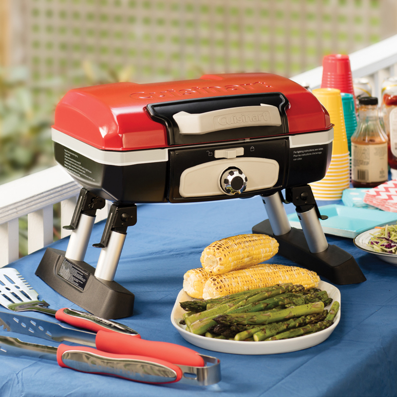 Red – Petite Gourmet Portable Tabletop Gas Grill — Can - Image 7
