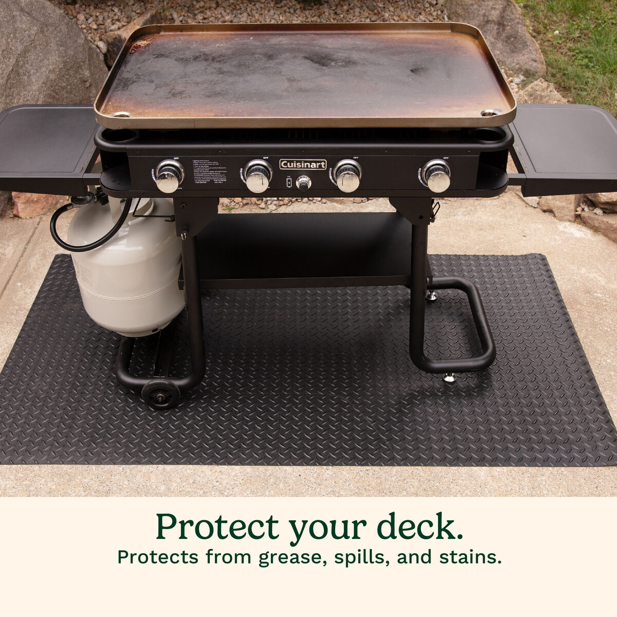 Cuisinart 65” X 36” Premium Deck and Patio Grill Mat — Rug - Image 4