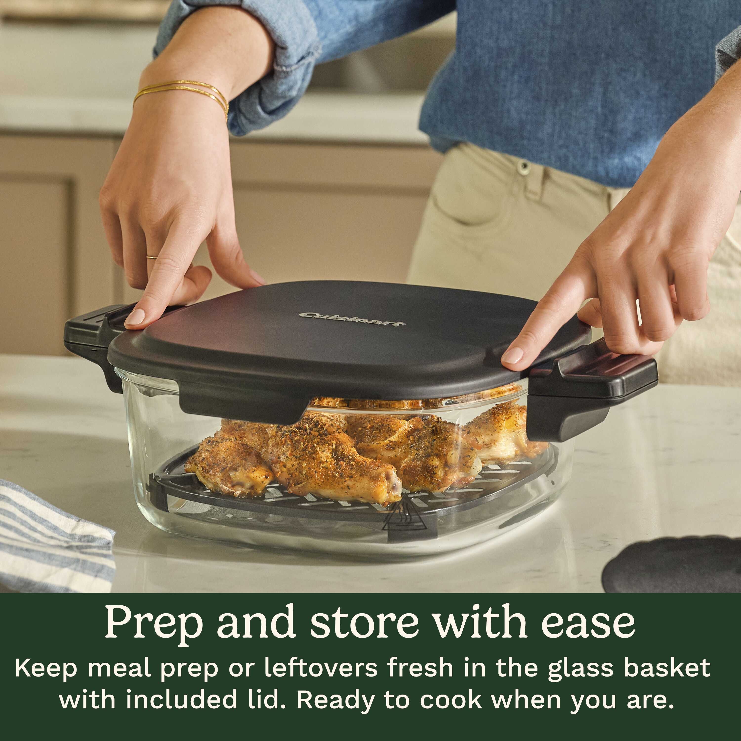Cuisinart Clear 4-Quart Glass Basket Air Fryer - Image 9