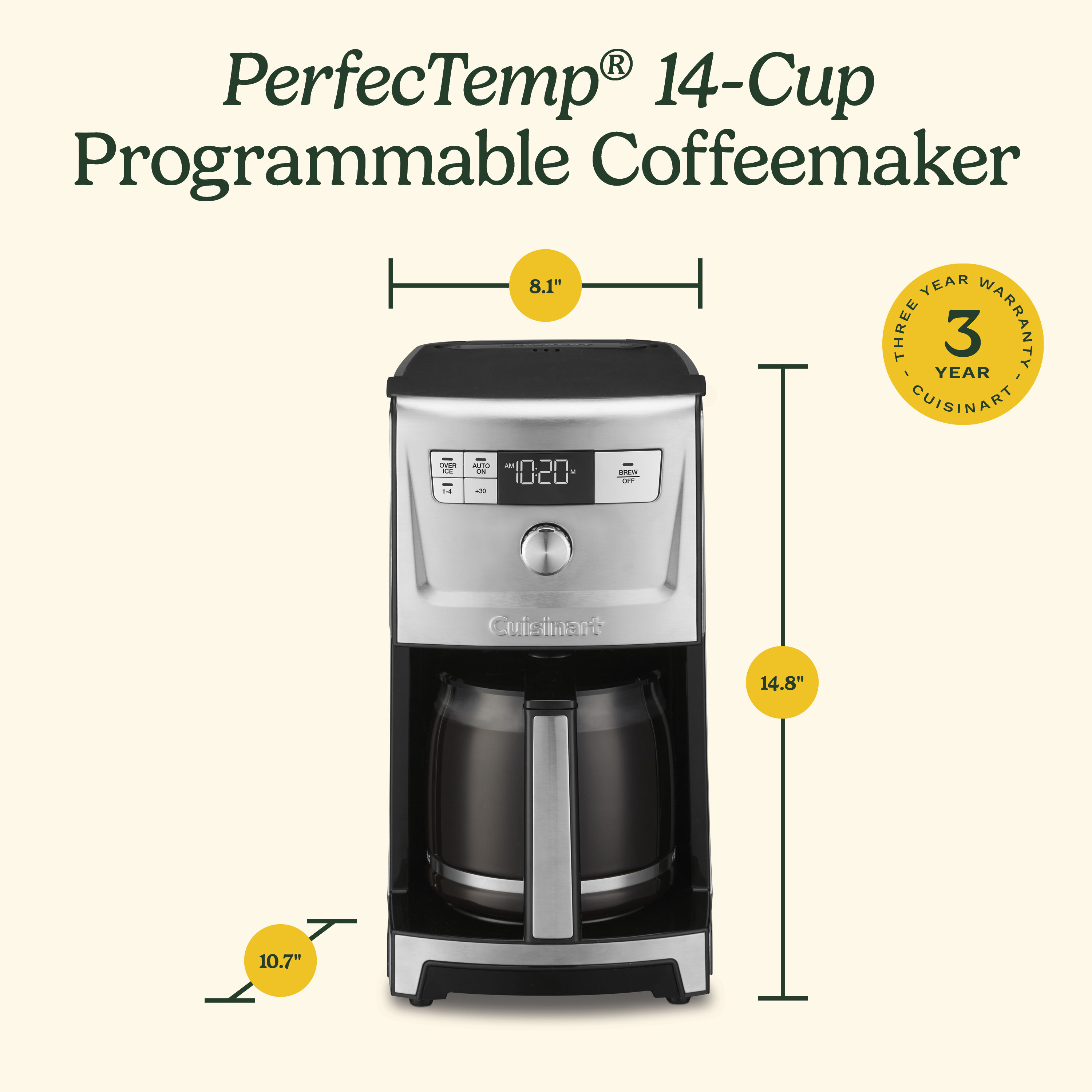 Cuisinart 14-Cup PerfecTemp 14-Cup Coffee Maker with Over Ice - Image 7