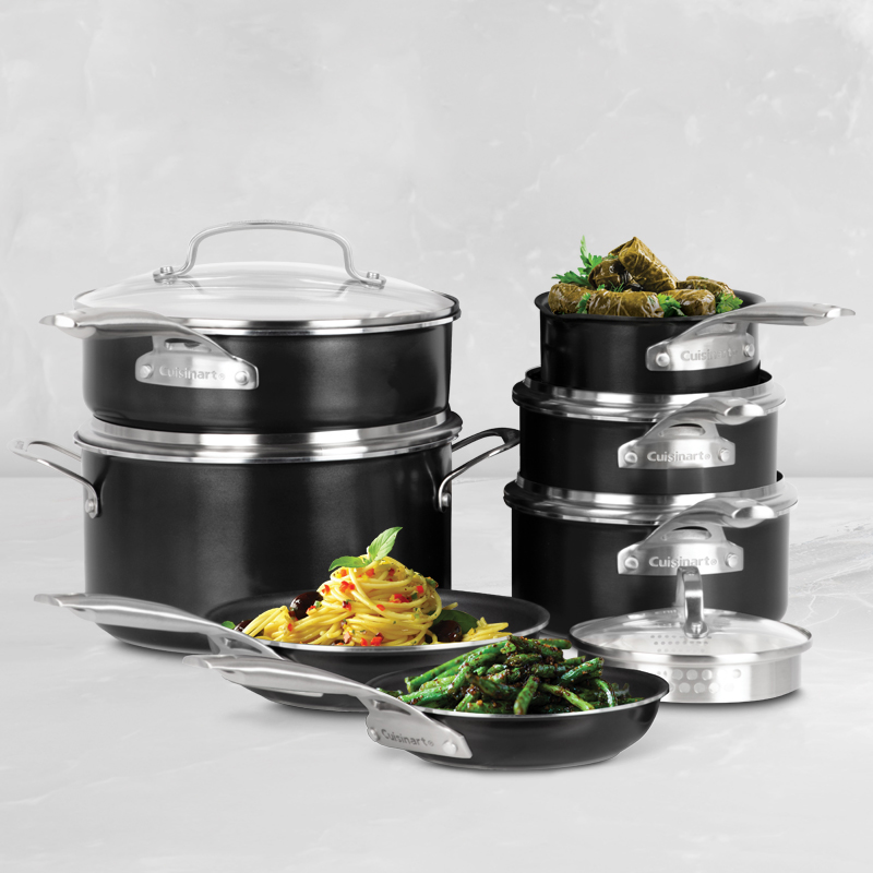 12-Piece Green Gourmet Professional Aluminum Cookware Set - Image 5