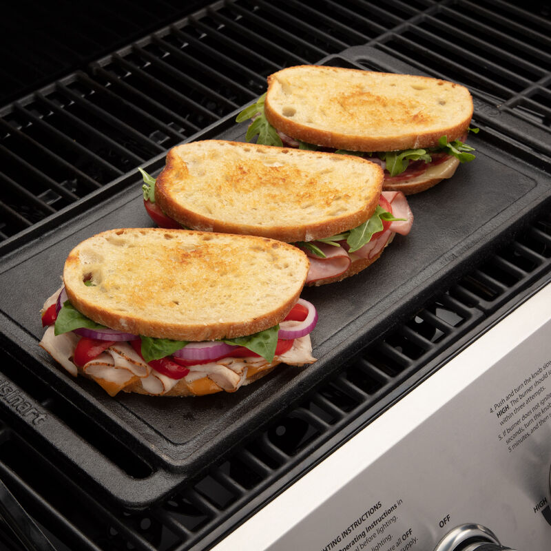 Reversible Cast Iron Grill/Griddle Plate - Image 4