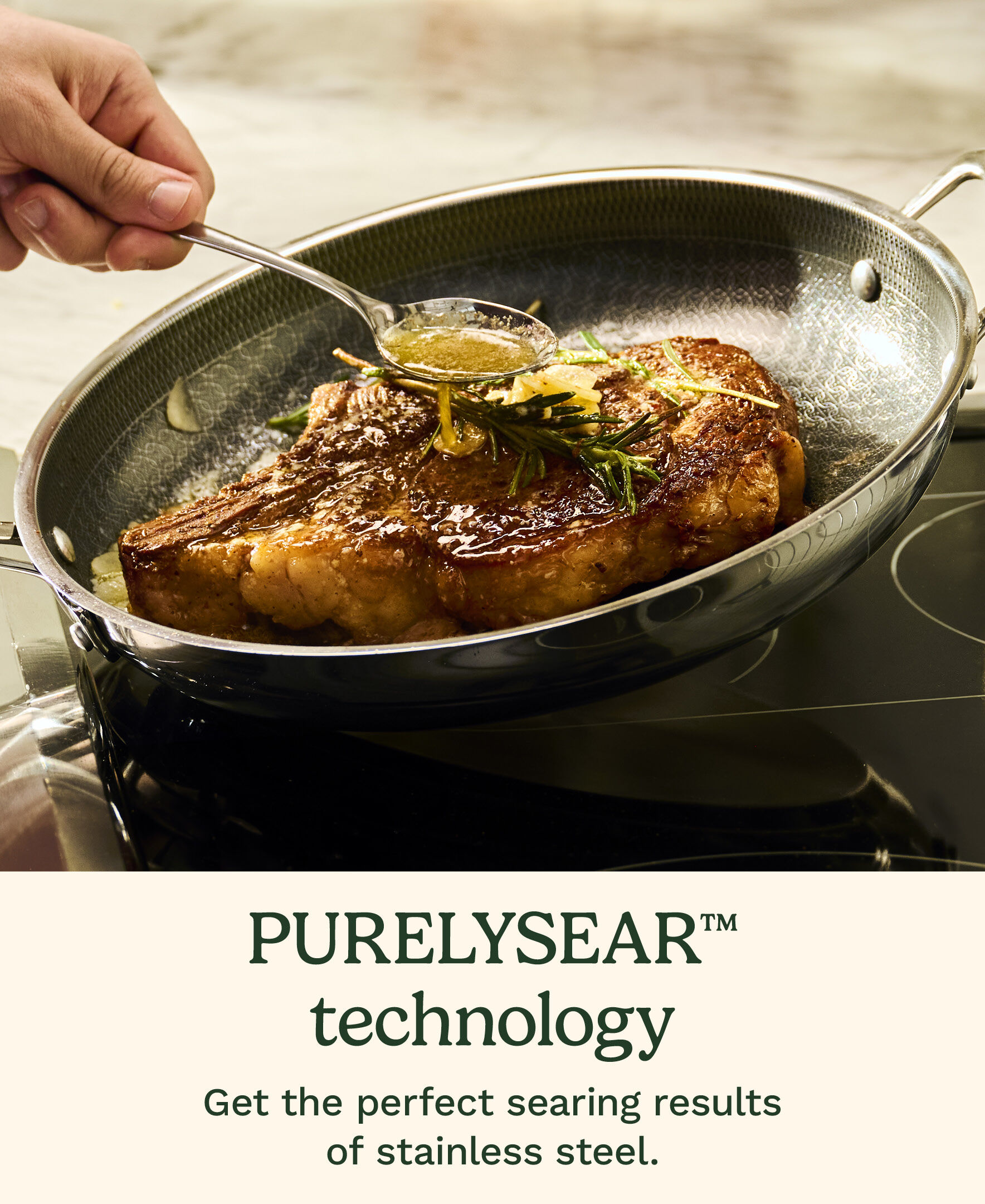 Cuisinart FusionPlus Hybrid Stainless Steel 8" Skillet - Image 4