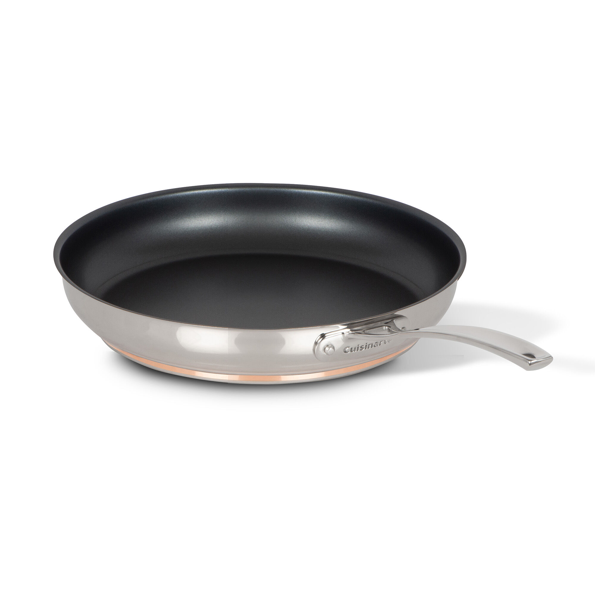 12-Inch Stainless Steel Nonstick Skillet with Copper Band