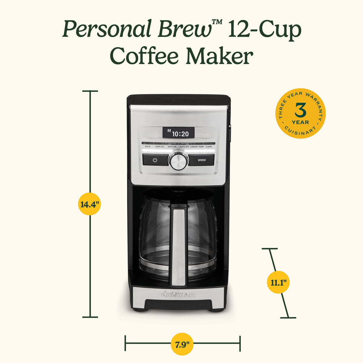 Personal Brew 12-Cup Coffee Maker - Image 8