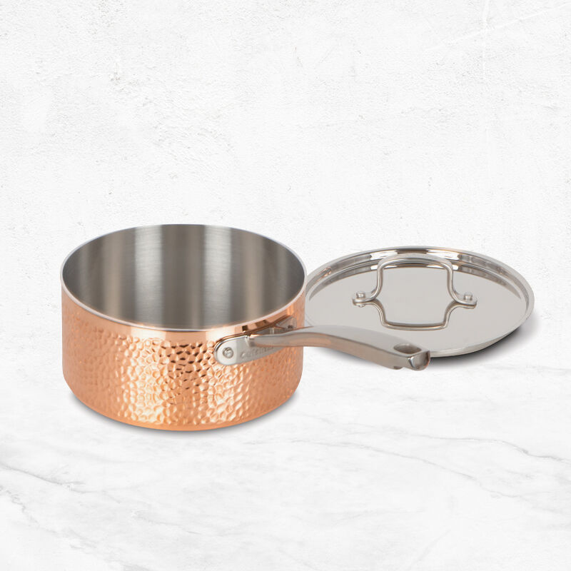 8-Piece Copper Hand Hammered Stainless Steel Cookware Set - Image 3