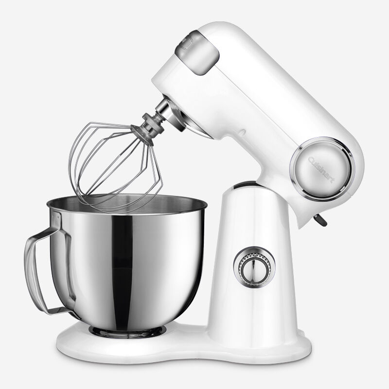 White – Precision Master 5.5-QT (5.2L) Stand Mixer — Bowl - Image 3