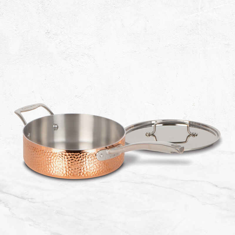 8-Piece Copper Hand Hammered Stainless Steel Cookware Set - Image 4