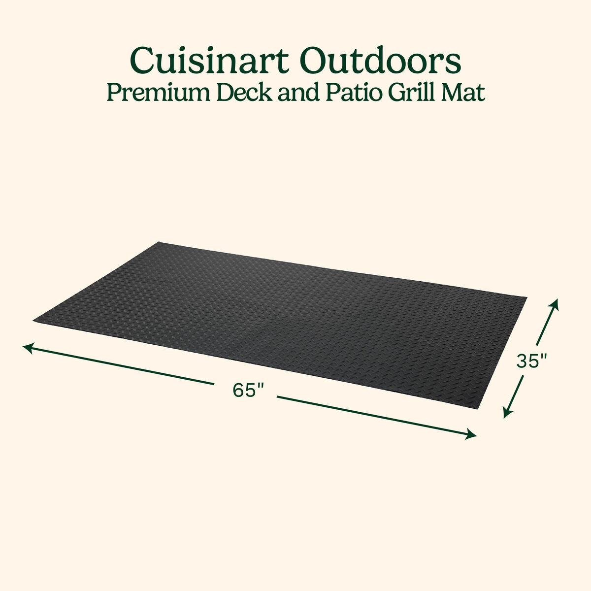 Cuisinart 65” X 36” Premium Deck and Patio Grill Mat — Rug - Image 2