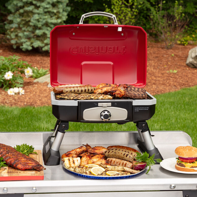 Red – Petite Gourmet Portable Tabletop Gas Grill — Can - Image 2