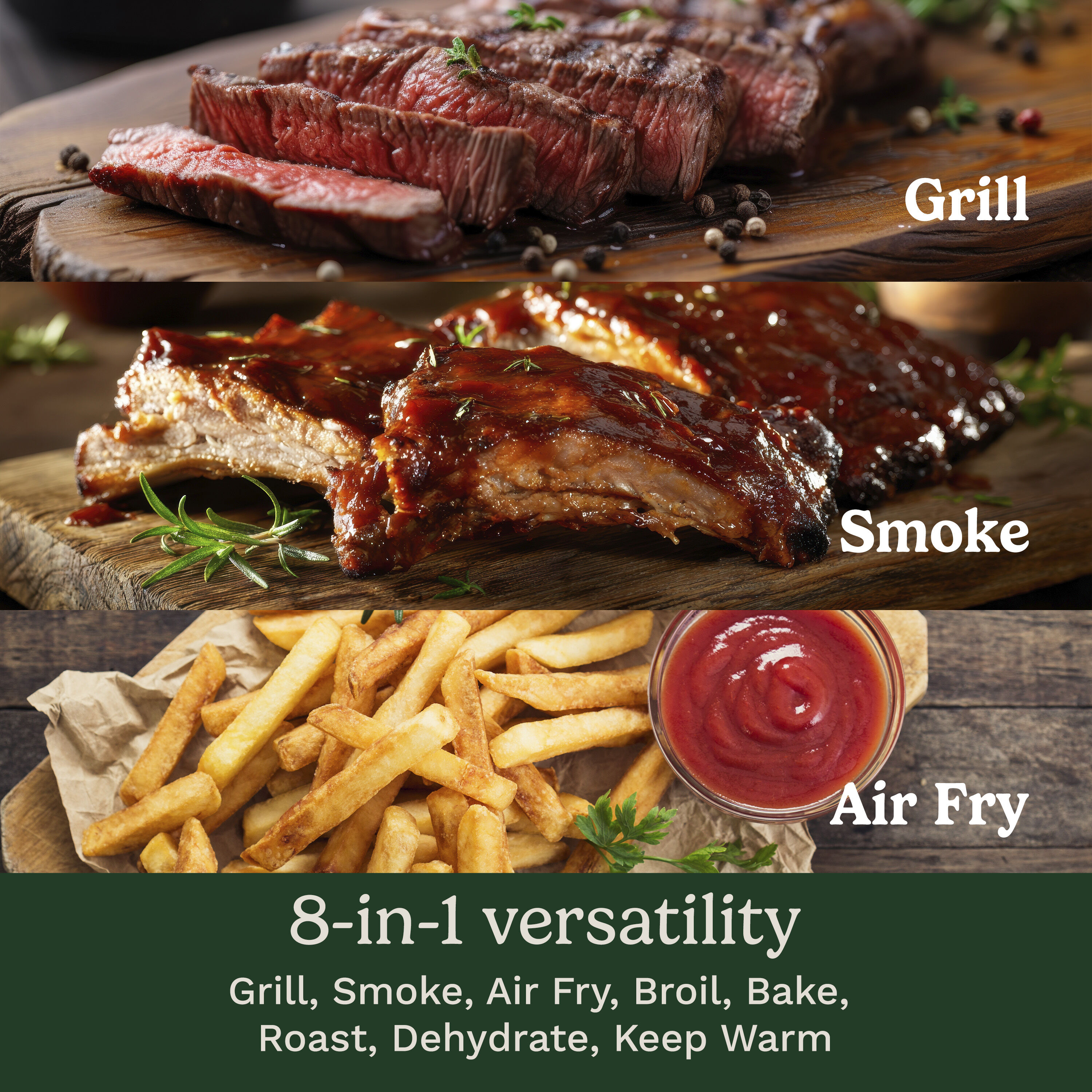 FlavorBoost 8-in-1 Outdoor Electric Grill — Cup - Image 4