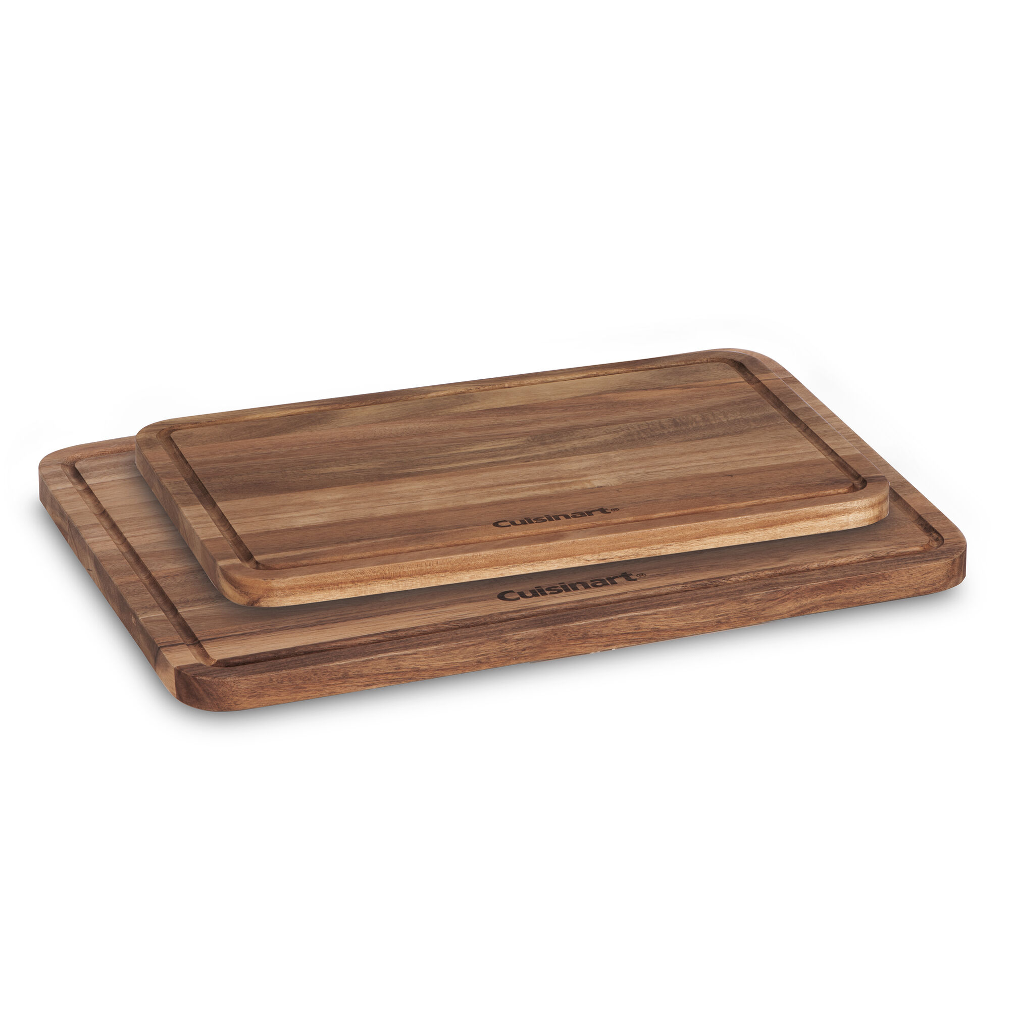 17 x 12 in and 15 x 10 in Acacia Cutting Board Set