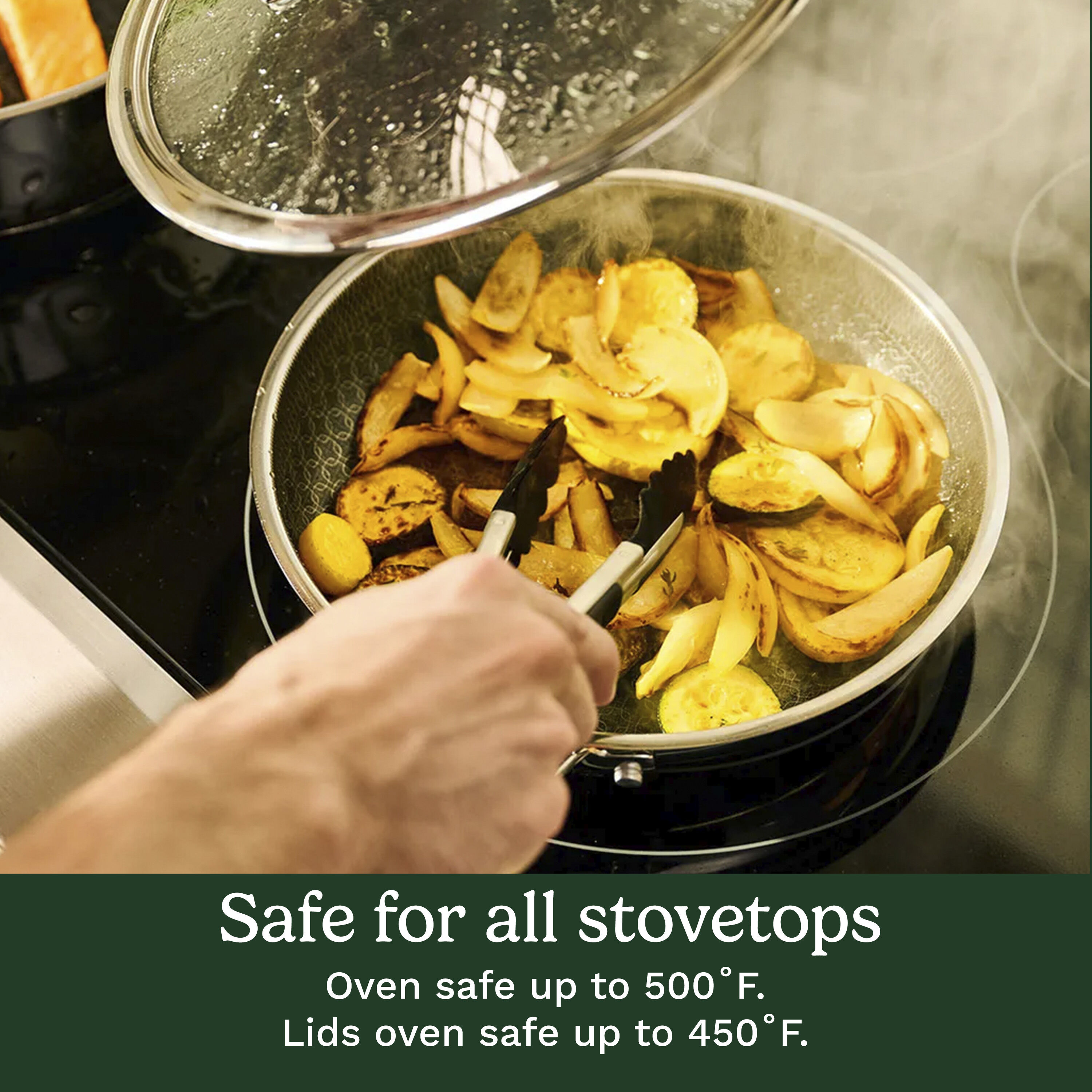 6-Piece FusionPlus Nonstick Stainless Skillet Set - Image 9