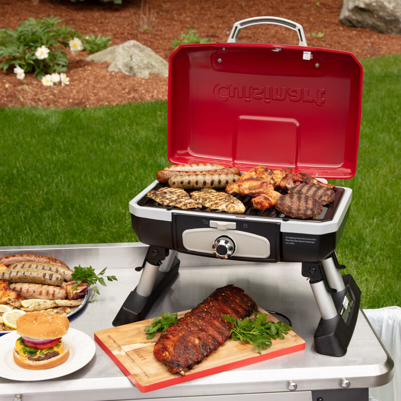 Red – Petite Gourmet Portable Tabletop Gas Grill — Can - Image 3