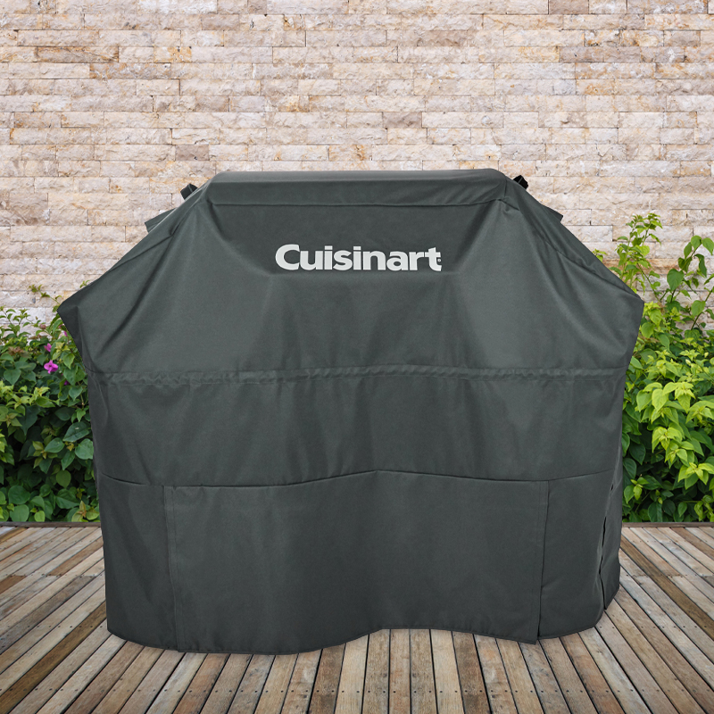 Heavy-Duty Grey BBQ Cover 60" x 24" x 46" — Lock - Image 7
