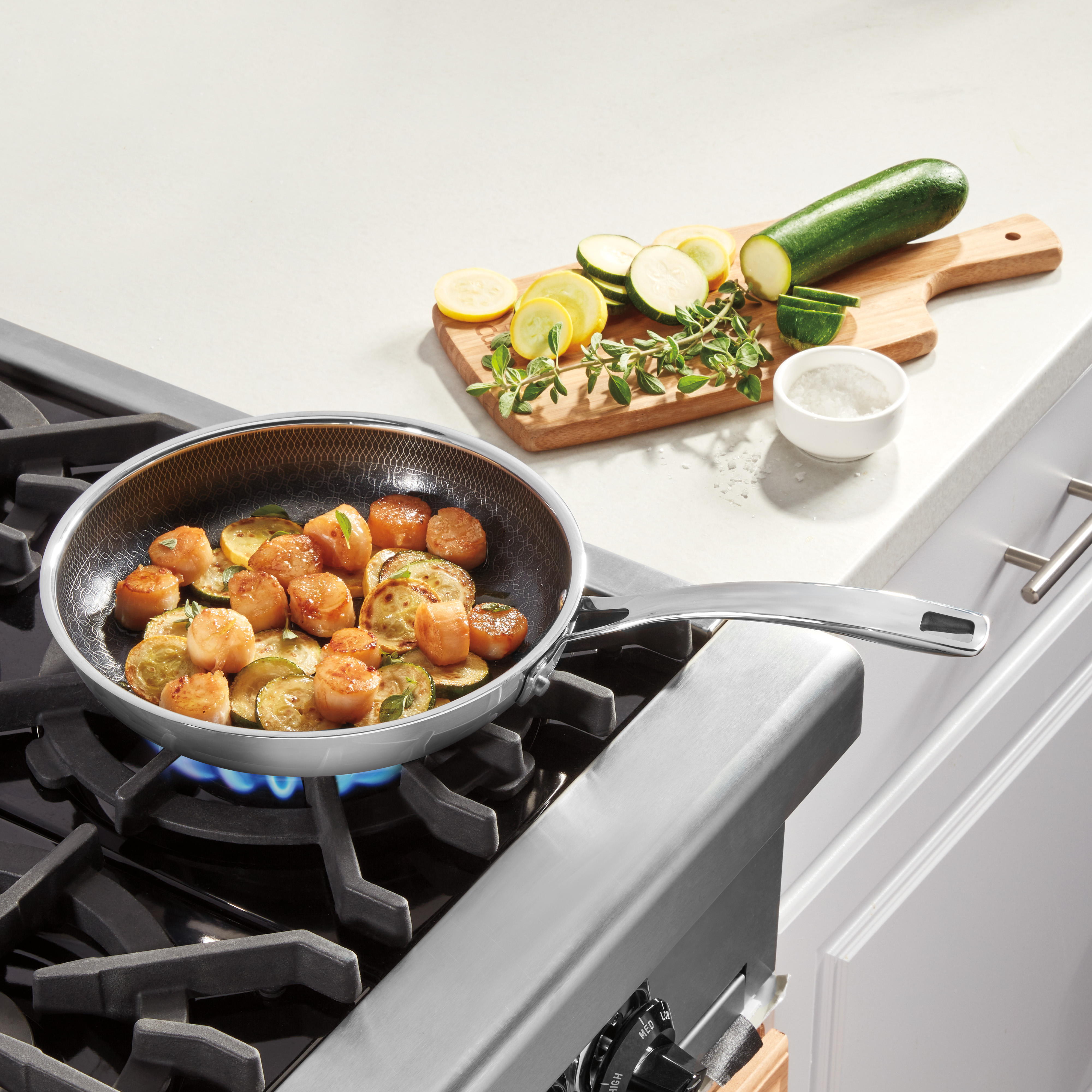 10'' FusionPlus Nonstick Stainless Skillet - Image 10