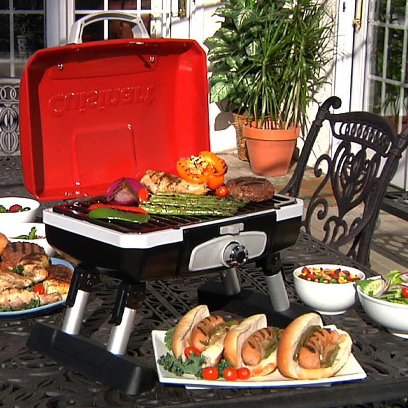 Red – Petite Gourmet Portable Tabletop Gas Grill — Can - Image 4