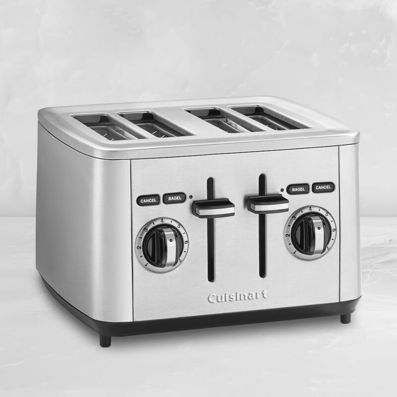 4-Slice Stainless Steel Toaster — Butter