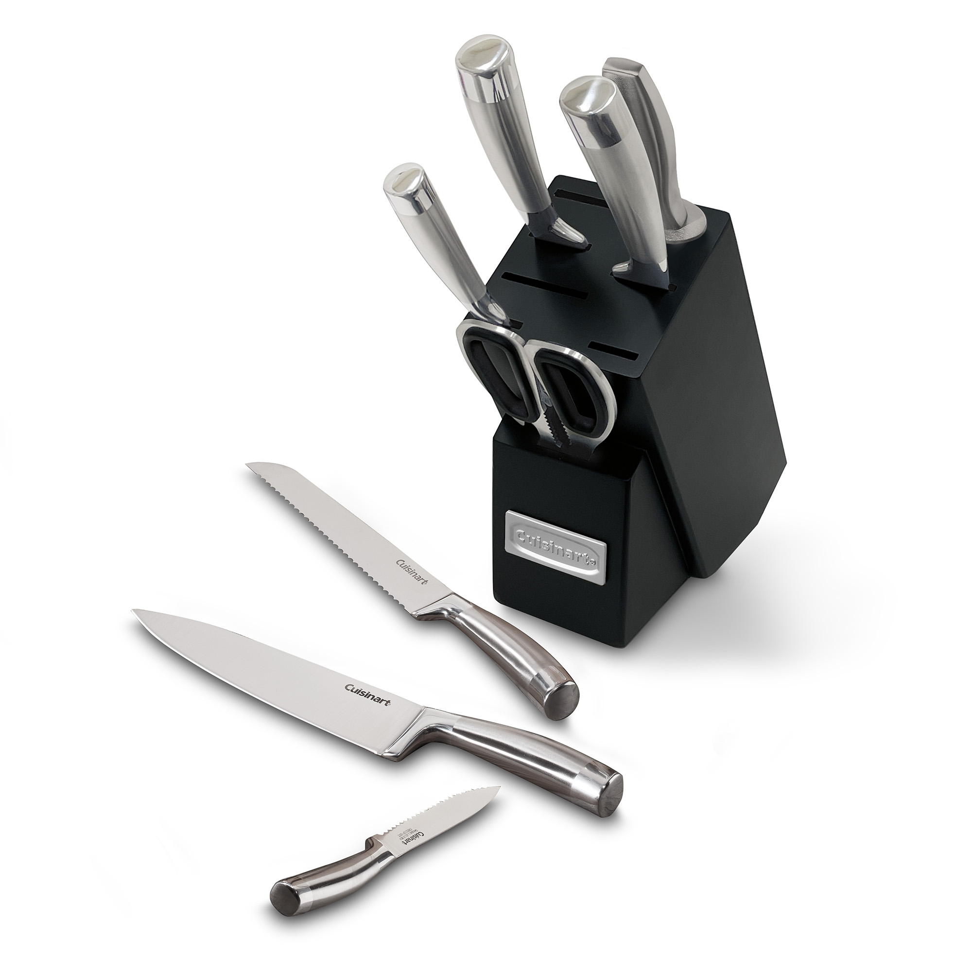 9-Piece German Stainless Steel Knife Block Set - Image 2